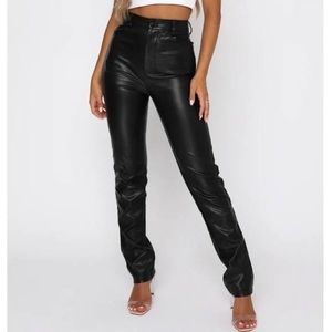 Brand New White Fox Faux Leather Pant